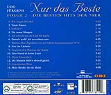 Udo Jürgens - Nur das Beste  Vol. 2 - Die 70er Jahre - CD Back-Cover