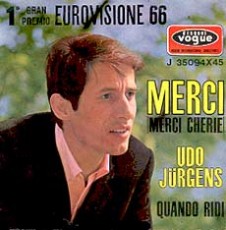 Udo Jürgens - Merci Chérie (it.) / Quando ridi - Vinyl-Single (7") Front-Cover