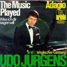 Udo Jürgens - The music played / Adagio - Vinyl-Single (7") Front-Cover