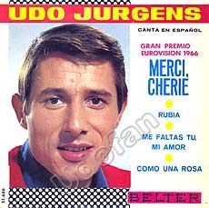 Udo Jürgens - Canta en Espanol - Gran Premio Eurovision 1966 - Vinyl-EP Front-Cover