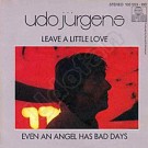 Leave a little love / Even an angel has bad days - Front-Cover